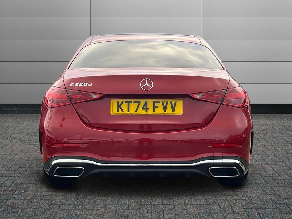 Mercedes-Benz C Class 2.0 C220dh Mhev Amg Line Premium Plus G-tronic KT74FVV Red #6
