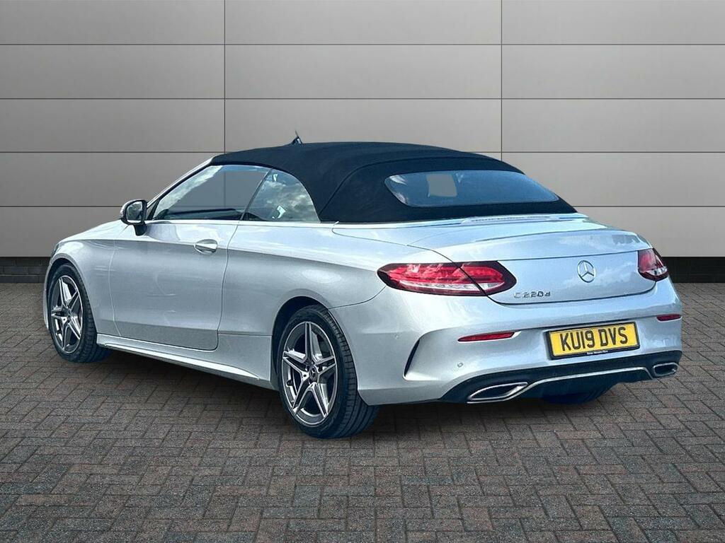 Mercedes-Benz C Class 2.0 C220d Amg Line Premium Cabriolet KU19DVS Silver #2