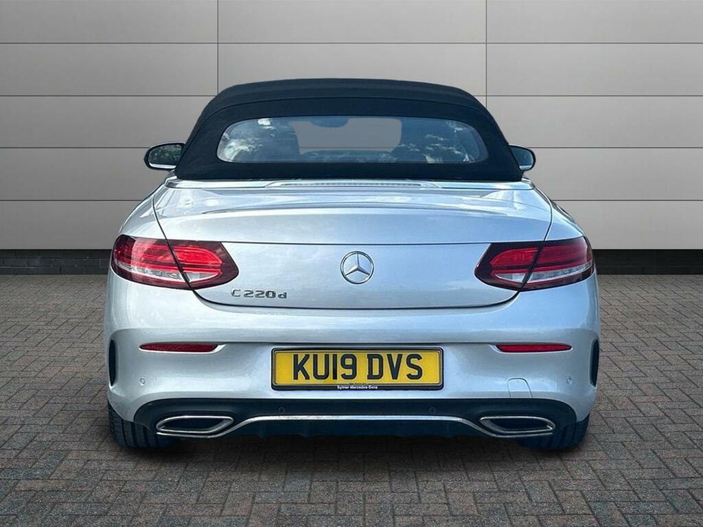 Mercedes-Benz C Class 2.0 C220d Amg Line Premium Cabriolet KU19DVS Silver #6