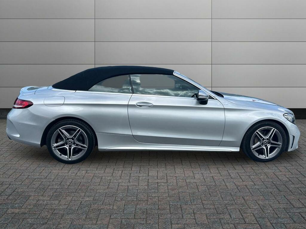 Mercedes-Benz C Class 2.0 C220d Amg Line Premium Cabriolet KU19DVS Silver #5