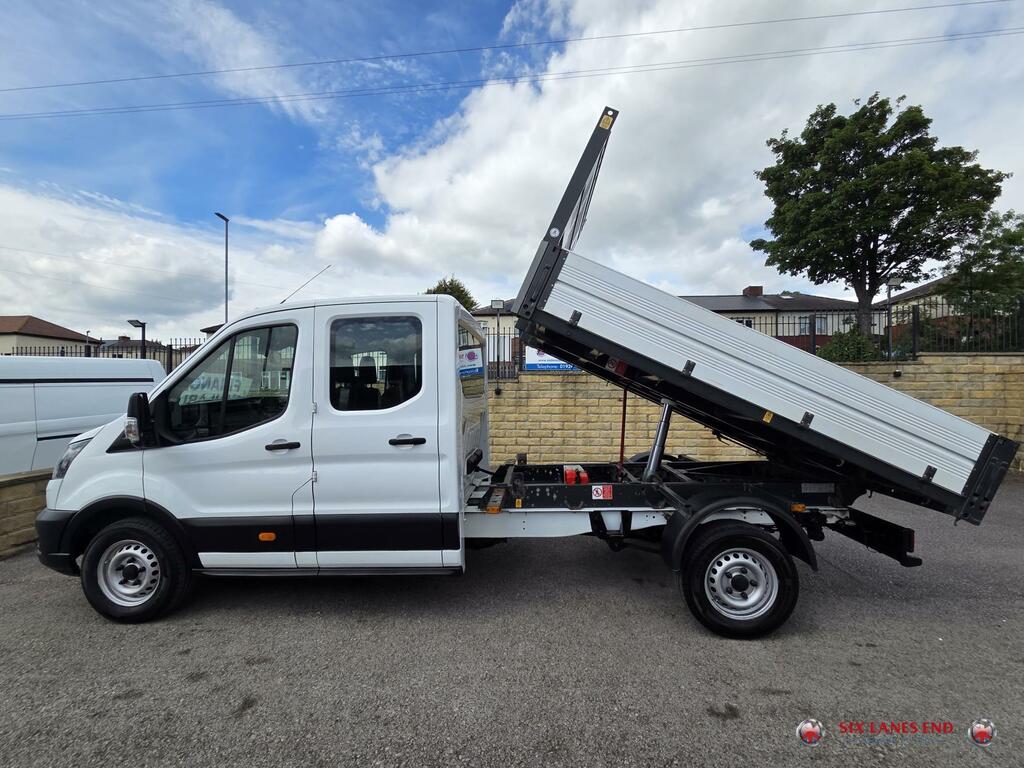 Ford Transit Custom 2.0 350 Ecoblue Leader Tipper Double Cab Diese YS70FRK White #3