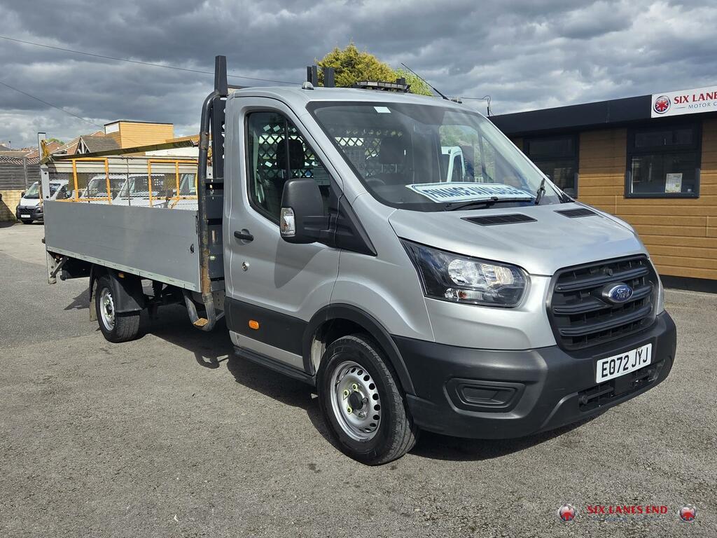 Ford Transit Custom 2.0 350 Ecoblue Leader Dropside Silver