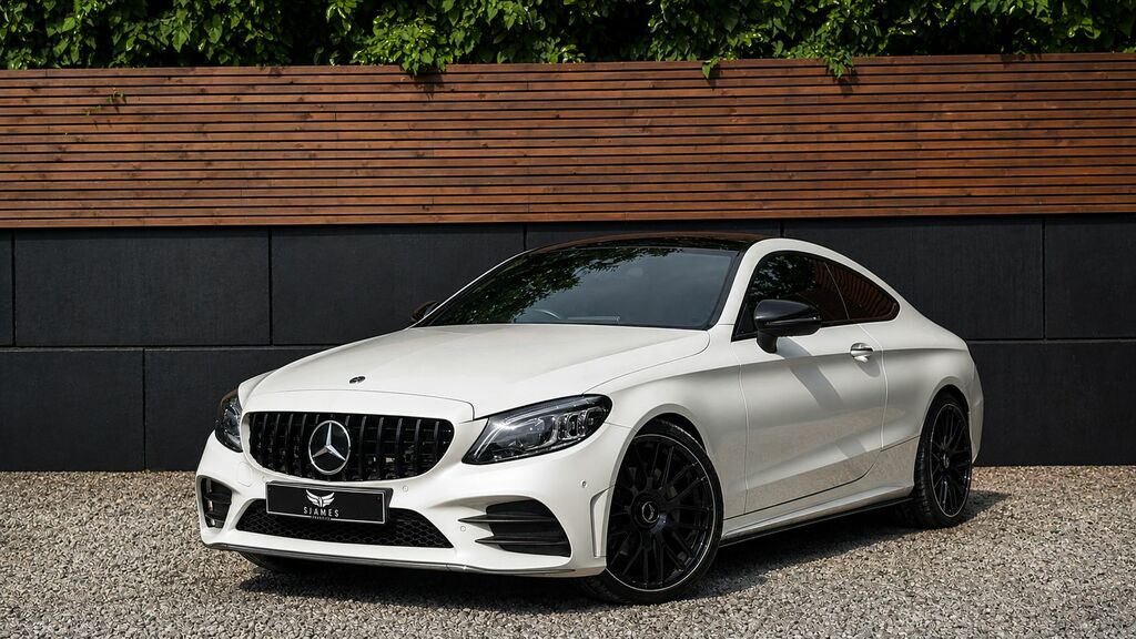 Mercedes-Benz C Class 2019 1.5 C200 Mhev Amg Line Premium Plus Coupe 2 White