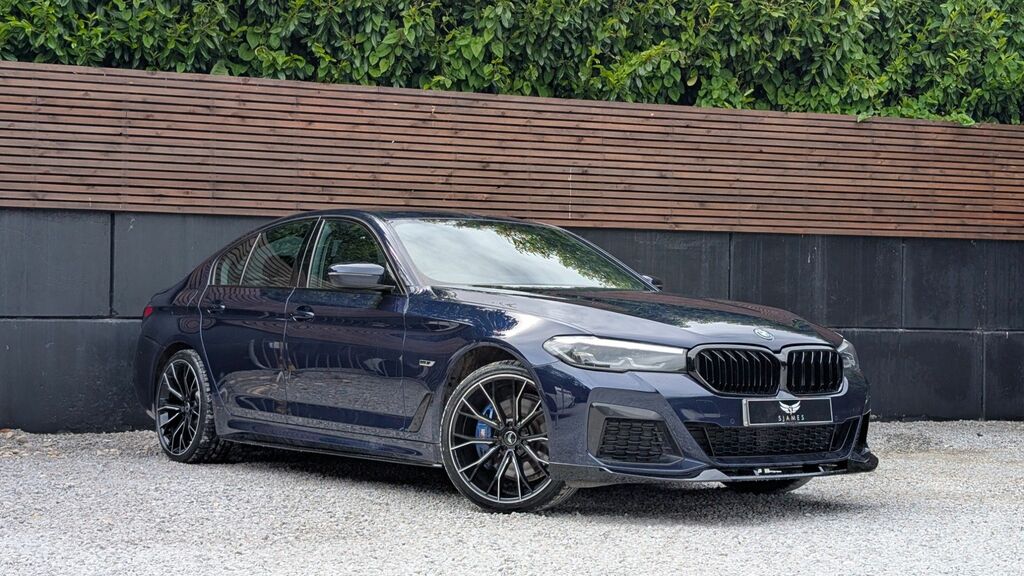 BMW 5 Series 2022 2.0 530E 12Kwh M Sport Saloon Plug PK22VPT Blue #4
