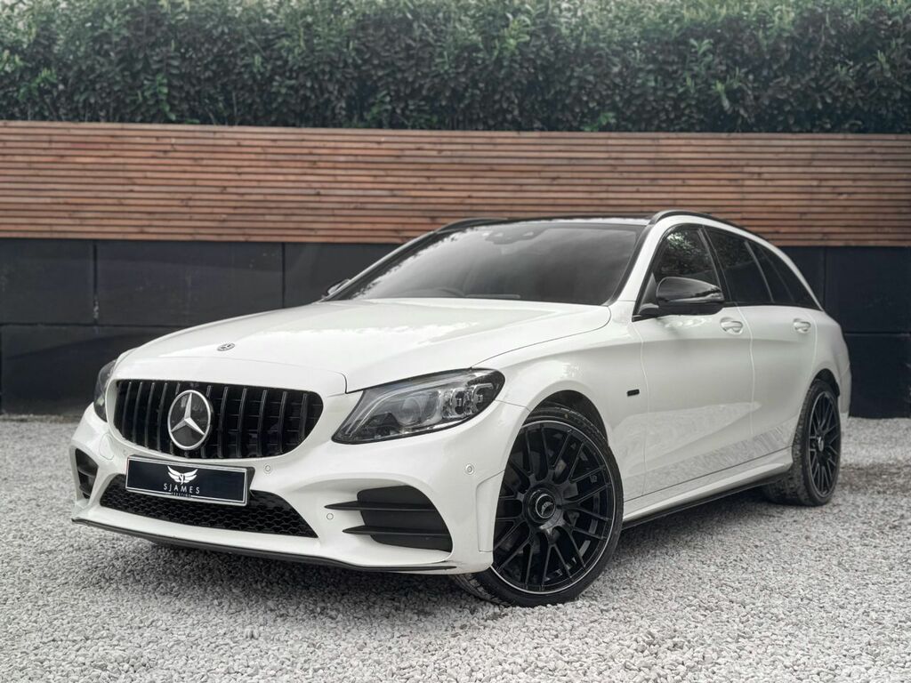 Mercedes-Benz C Class 2021 2.0 C300de 13.5Kwh Amg Line Night Edition Pr White