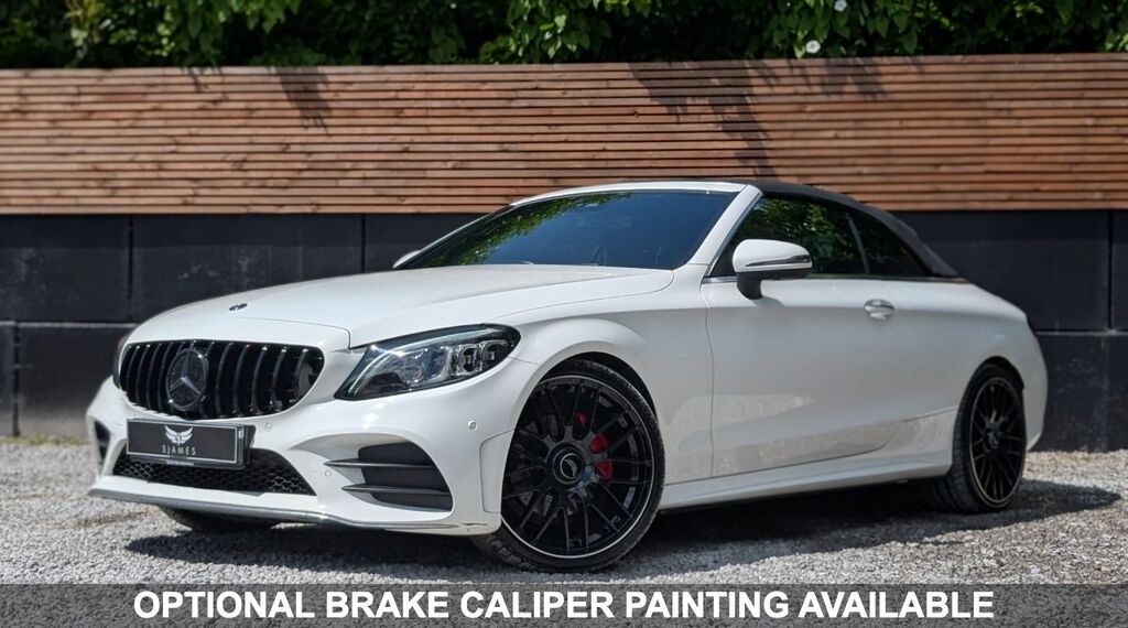Mercedes-Benz C Class 2019 2.0 C300 Amg Line Premium Cabriolet Pet YO19KVX White #2
