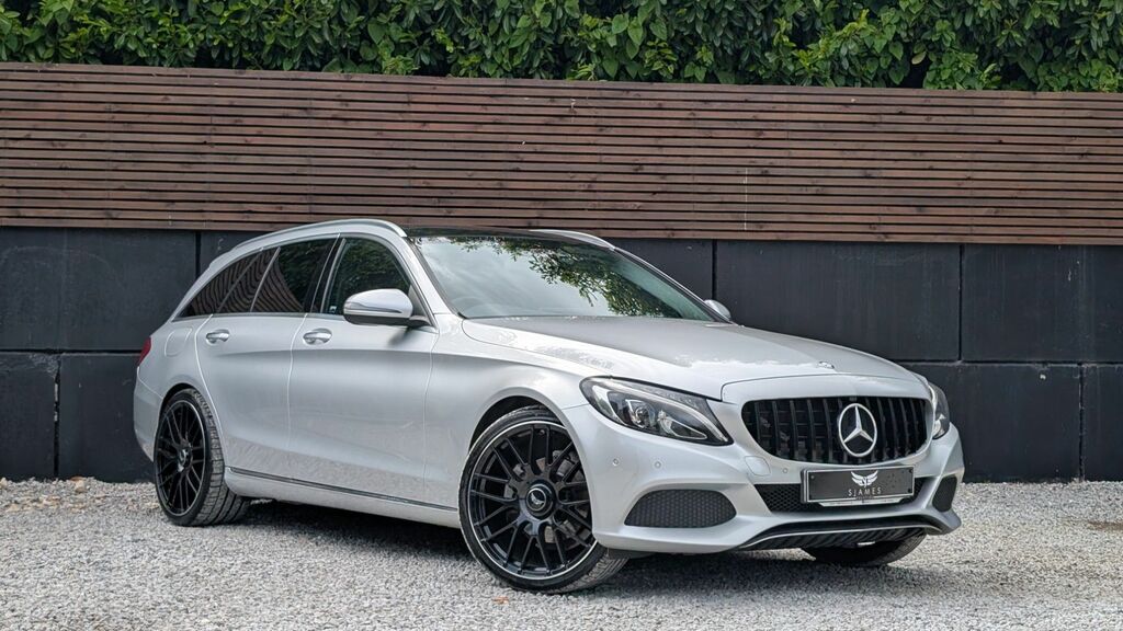 Mercedes-Benz C Class 2017 2.1 C220d Sport Premium Plus Estate Die KV17CKU Silver #2