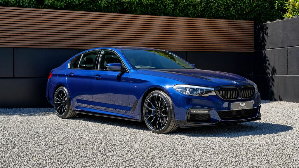 BMW 5 Series 2017 3.0 530D M Sport Saloon Xdriv SW67TBV Blue #6