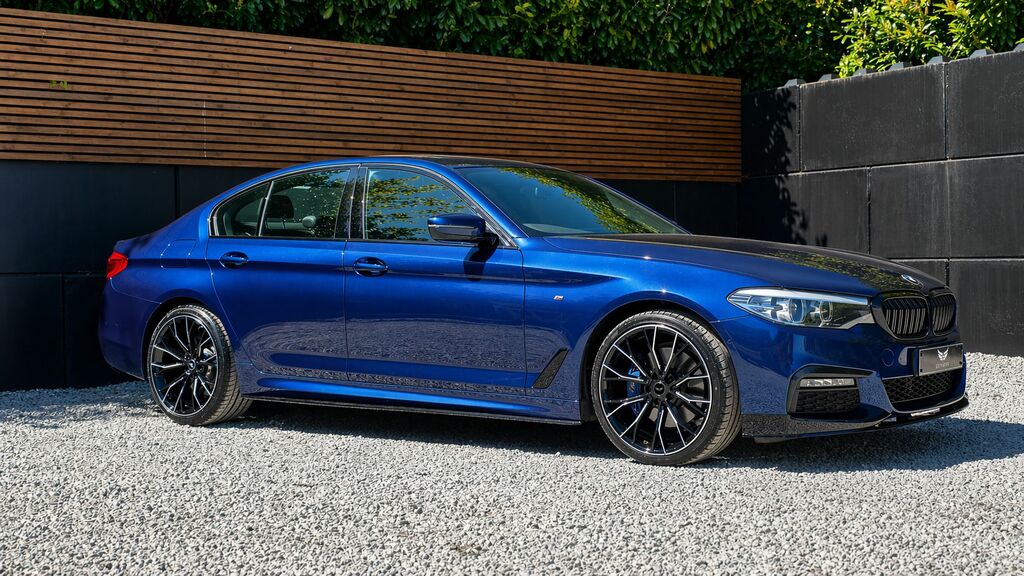 BMW 5 Series 2017 3.0 530D M Sport Saloon Xdriv SW67TBV Blue #4