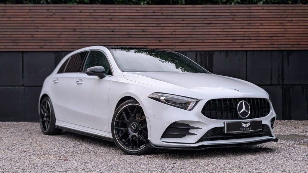 Mercedes-Benz A Class 2022 1.3 A180 Amg Line Edition Executive Hatchba PK22FEJ White #3