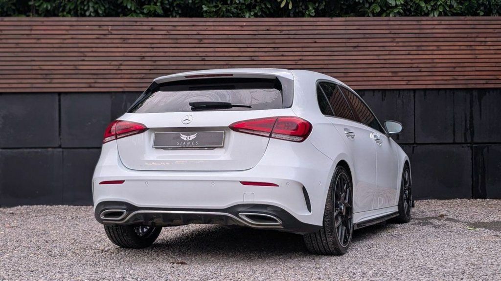 Mercedes-Benz A Class 2022 1.3 A180 Amg Line Edition Executive Hatchba PK22FEJ White #4