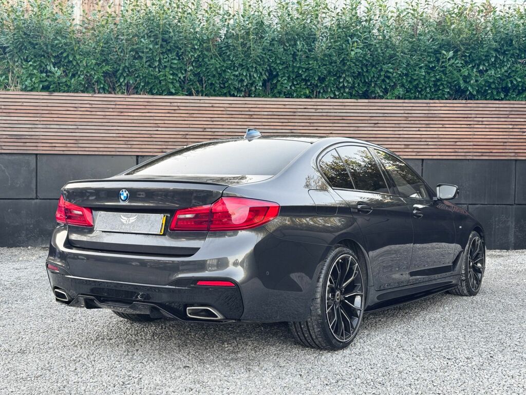 BMW 5 Series 2018 2.0 520D M Sport Saloon Euro EN68AGZ Grey #5