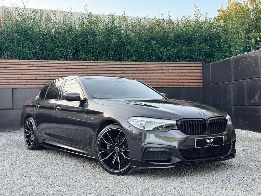 BMW 5 Series 2018 2.0 520D M Sport Saloon Euro EN68AGZ Grey #3