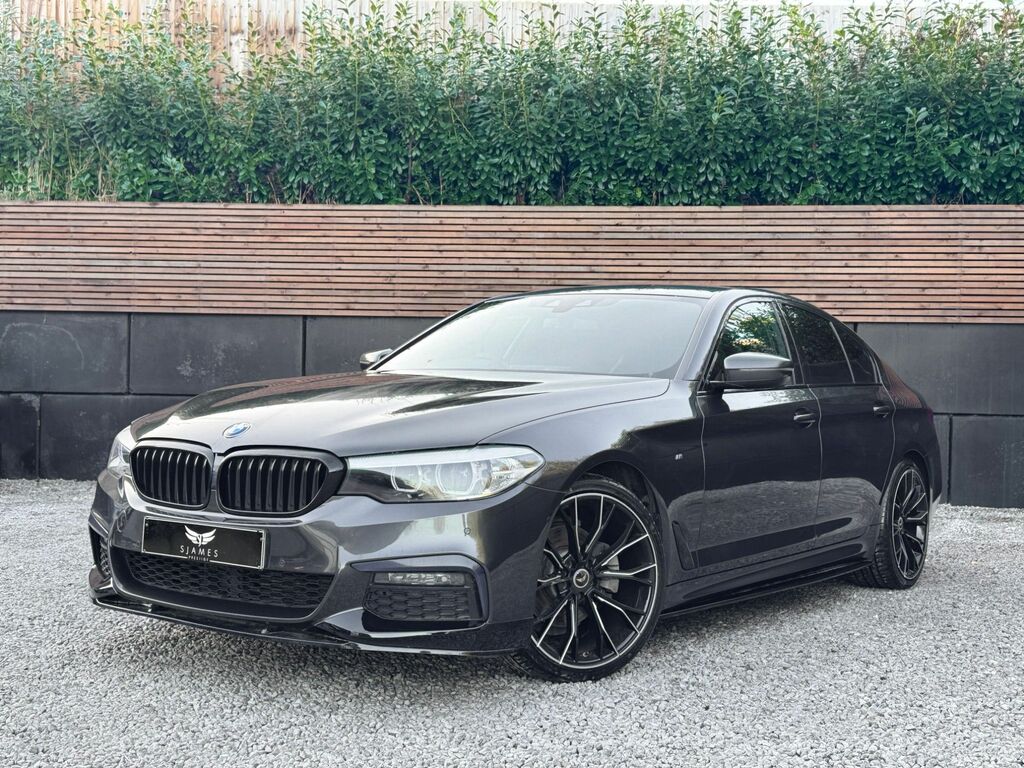 BMW 5 Series 2018 2.0 520D M Sport Saloon Euro EN68AGZ Grey #2