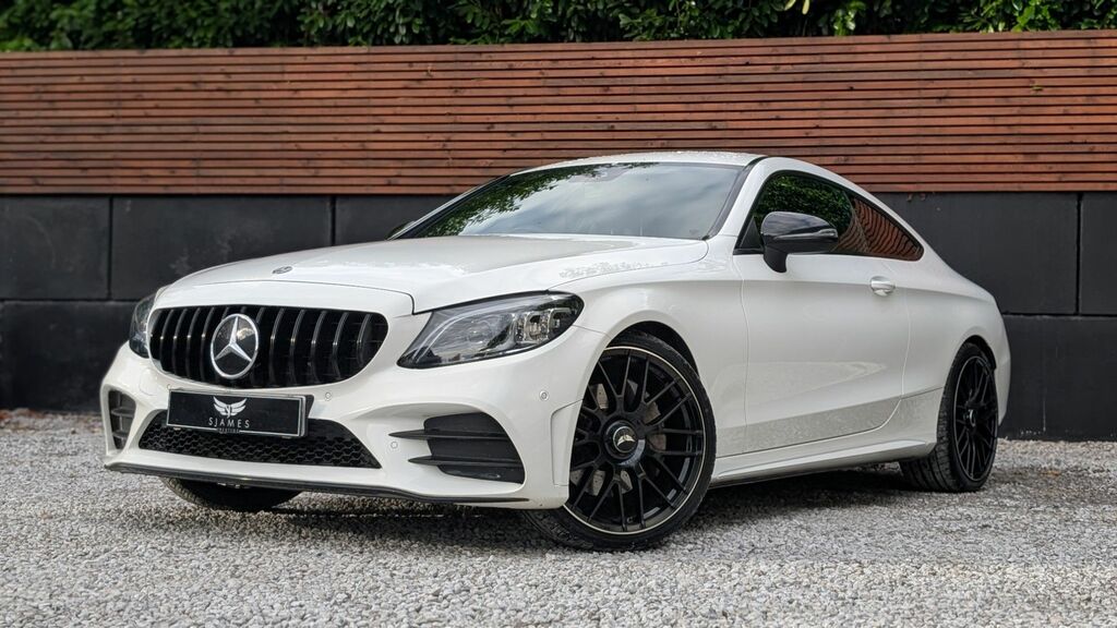 Mercedes-Benz C Class 2021 1.5 C200 Mhev Amg Line Premium Coupe Pe White #2