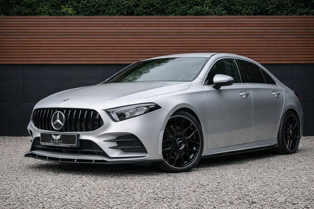 Mercedes-Benz A Class 2021 1.3 A180 Amg Line Edition Executive Saloon FG71WJV Silver #2
