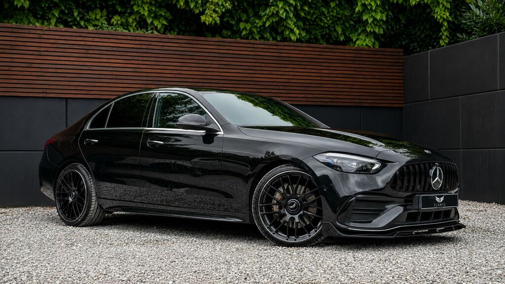 Mercedes-Benz C Class 2023 2.0 C220dh Mhev Amg Line Saloon Hy PL23ABF Black #4