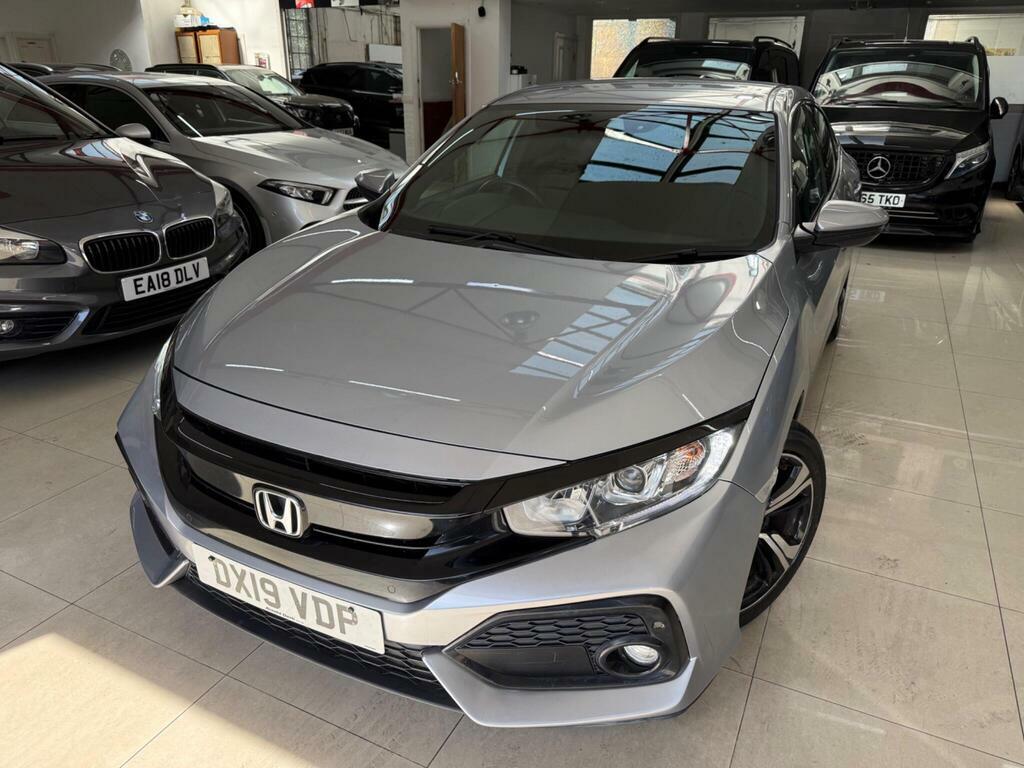 Honda Civic 1.0 Vtec Turbo Sr Cvt Euro 6 S S DX19VDP Silver #5