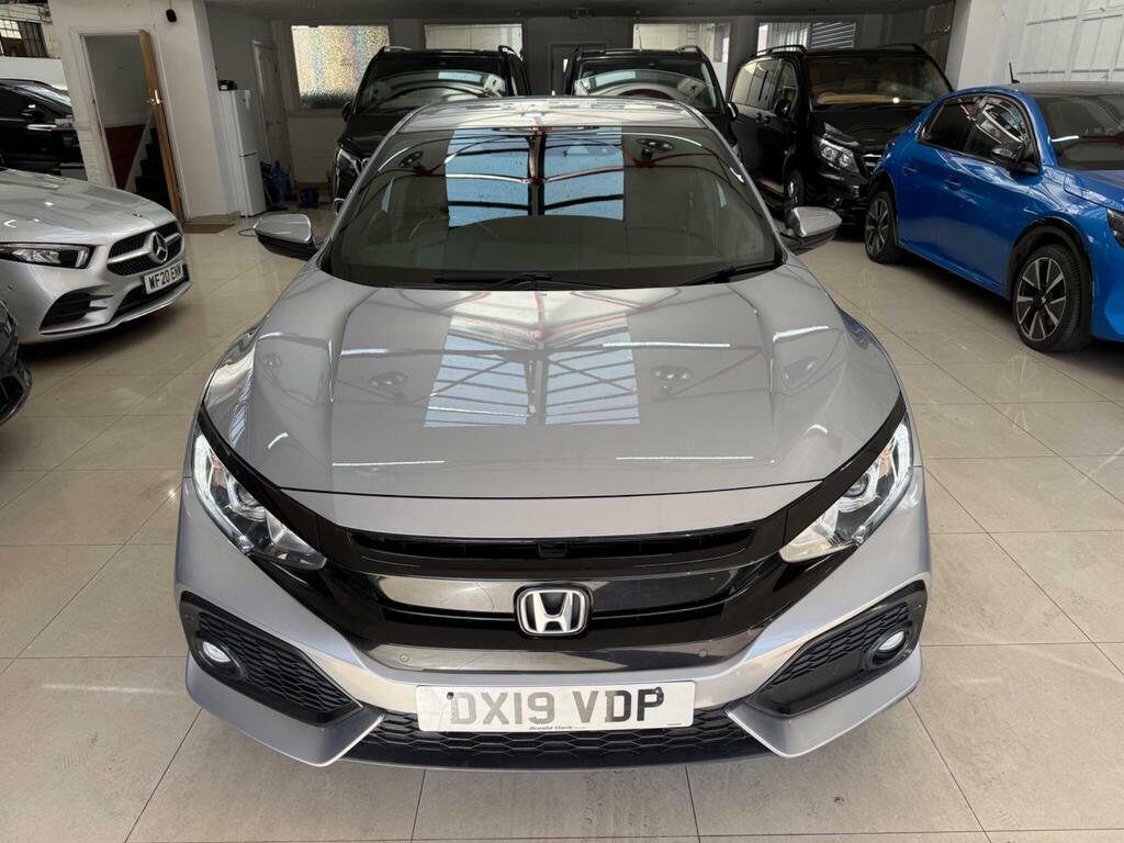 Honda Civic 1.0 Vtec Turbo Sr Cvt Euro 6 S S DX19VDP Silver #4