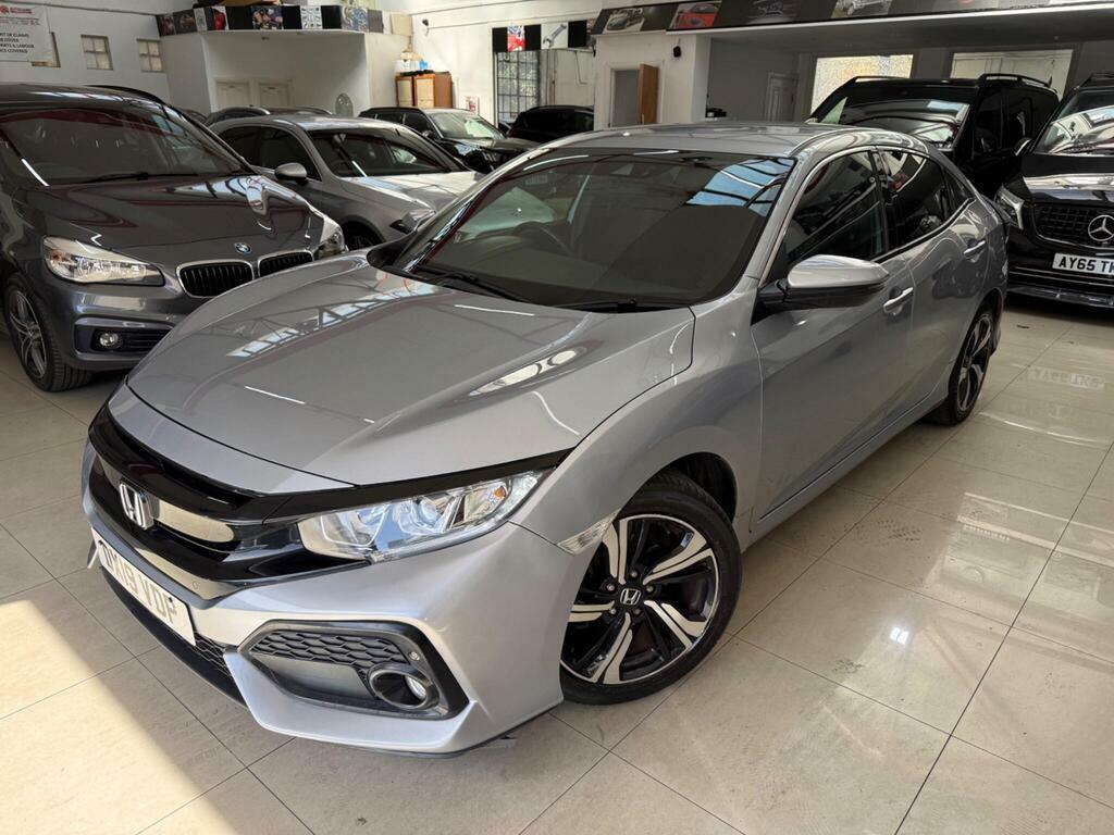 Honda Civic 1.0 Vtec Turbo Sr Cvt Euro 6 S S DX19VDP Silver #6
