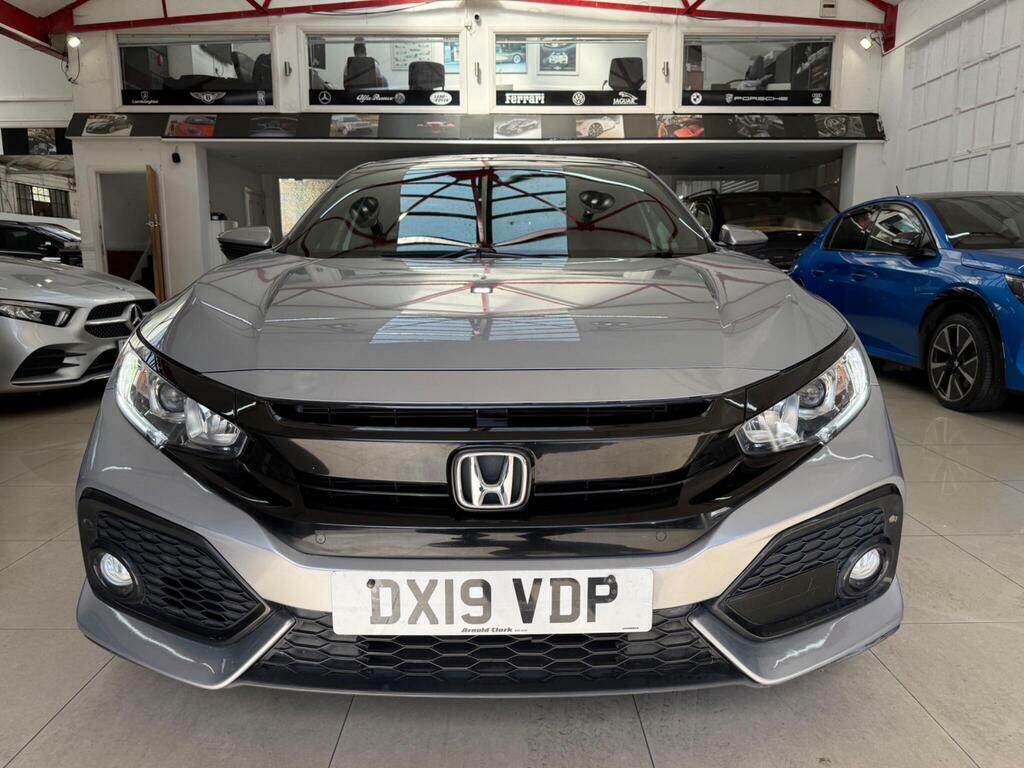 Honda Civic 1.0 Vtec Turbo Sr Cvt Euro 6 S S DX19VDP Silver #3