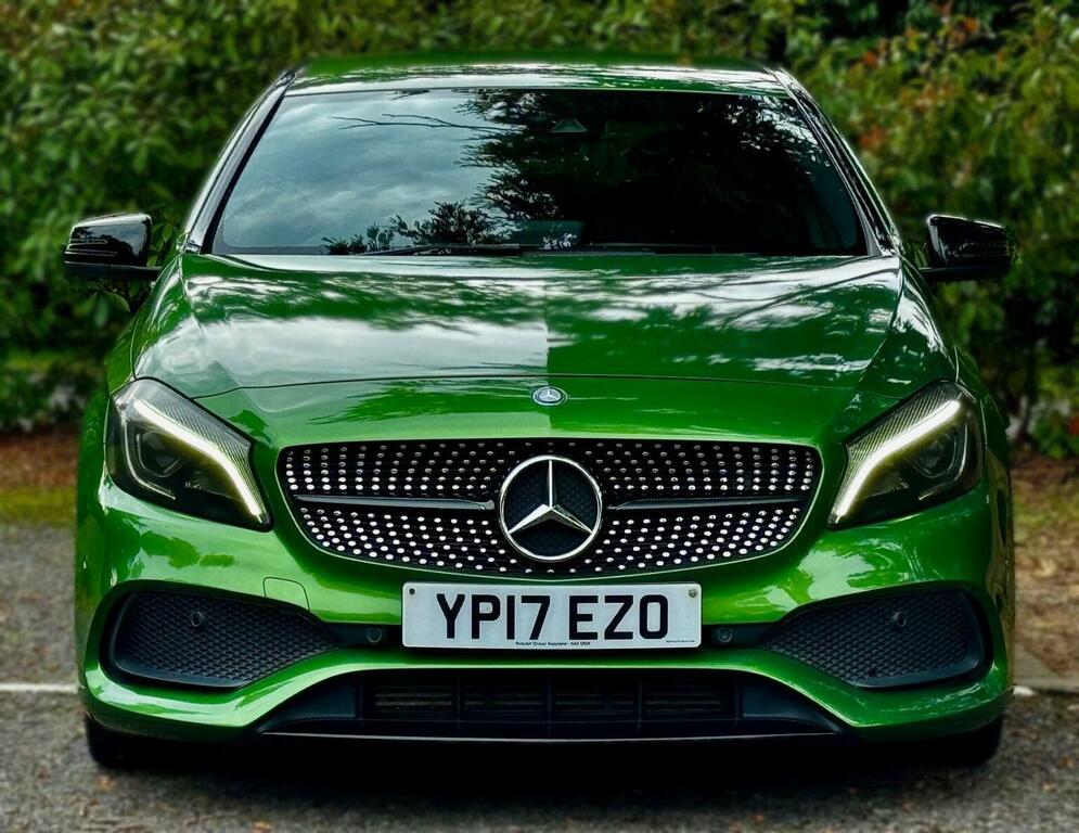 Mercedes-Benz A Class Hatchback 1.6 A180 Amg Line Premium Euro 6 Ss YP17EZO Green #2