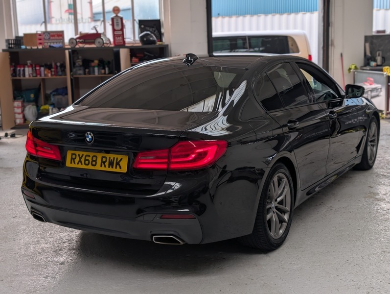 BMW 5 Series 520D M Sport RX68RWK Black #4