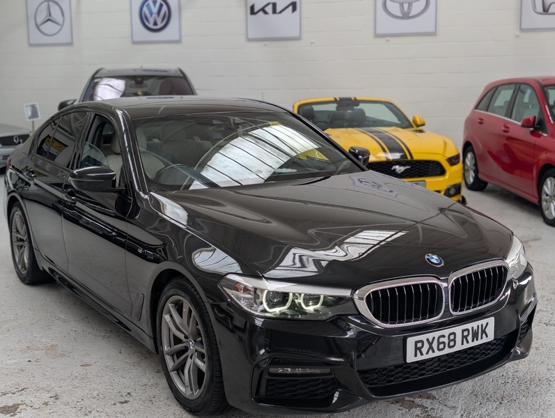 BMW 5 Series 520D M Sport RX68RWK Black #3