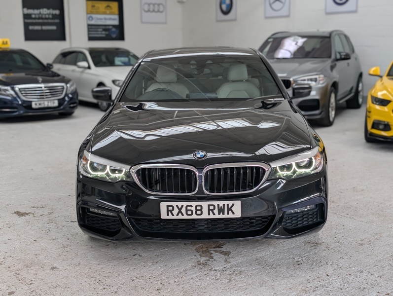 BMW 5 Series 520D M Sport RX68RWK Black #2