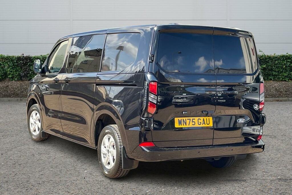 Ford Transit Custom 2.0 Ecoblue 136Ps H1 Double Cab Van Limited WN75GAU Black #2