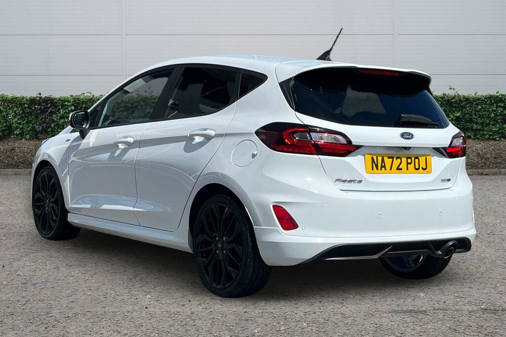 Ford Fiesta 1.0 Ecoboost Hybrid Mhev 125 St-line X NA72POJ White #2