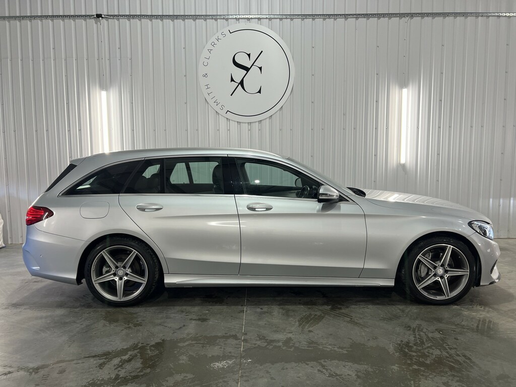 Mercedes-Benz C Class Estate 1.6 C200d Amg Line 2017 DE17ECT Silver #2