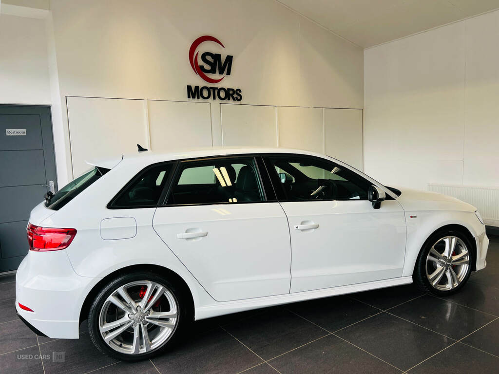 Audi A3 30 Tdi 116 S Line SJ69JSU White #6