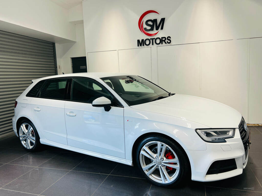 Audi A3 30 Tdi 116 S Line SJ69JSU White #2