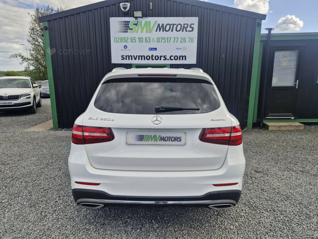 Mercedes-Benz GLC Class 250 D 4Matic Amg Line HY18FBN White #3