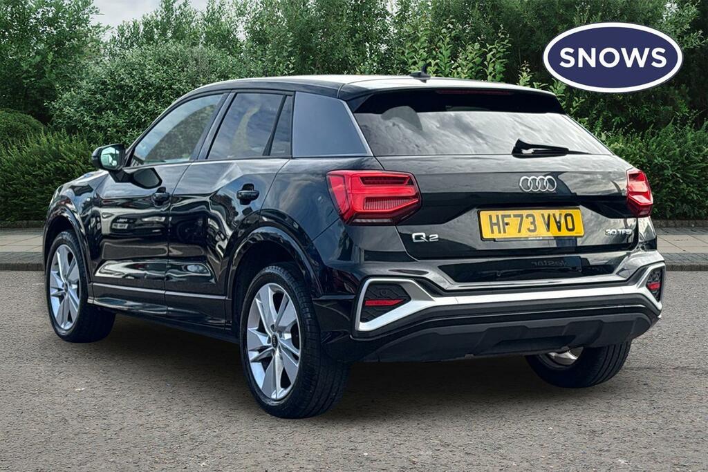 Audi Q2 1.0 Tfsi 30 S Line Euro 6 Ss HF73VVO Black #3