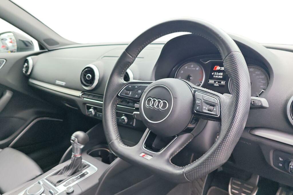 Audi A3 2.0 Tfsi Black Edition Sportback S Tronic Quattro White #6