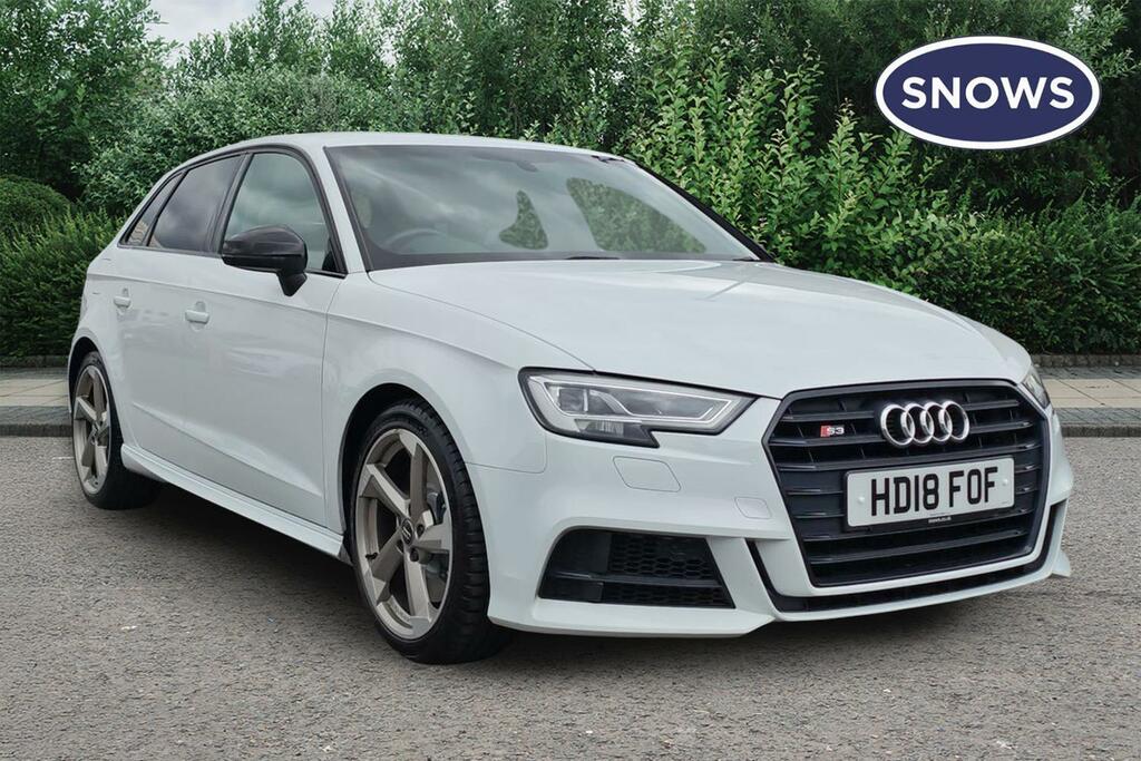 Audi A3 2.0 Tfsi Black Edition Sportback S Tronic Quattro White