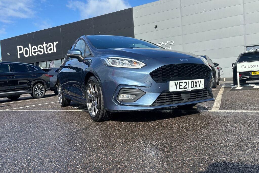 Ford Fiesta 1.0T Ecoboost Mhev St-line Edition Euro 6 Ss YE21OXV Blue #5