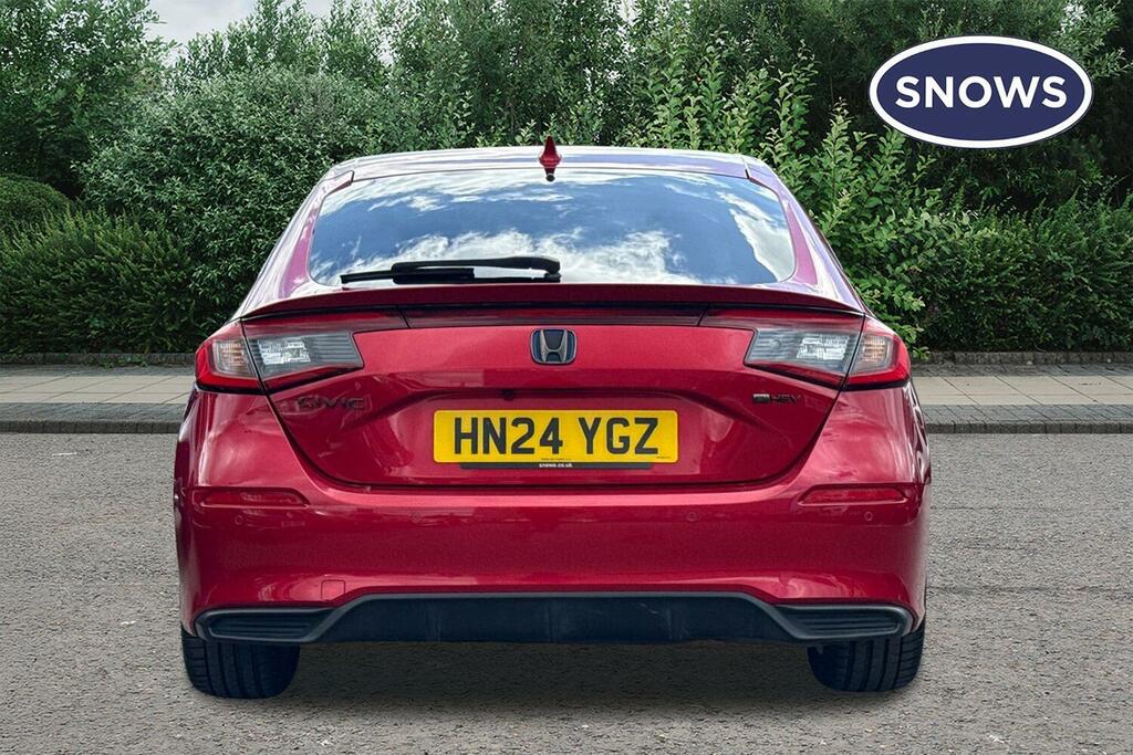 Honda Civic 2.0 H I-mmd Sport Ecvt Euro 6 Ss HN24YGZ Red #4