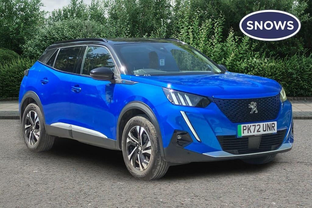 Peugeot e-2008 50Kwh Gt 7Kw Charger Blue
