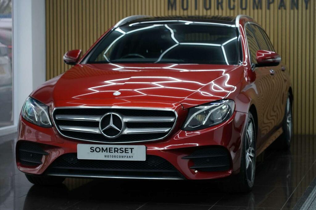 Mercedes-Benz E Class Estate 2.0 E220d Amg Line Premium G-tronic Euro KR66RJY Red #4