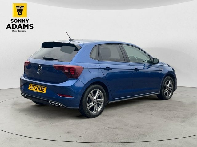 Volkswagen Polo 1.0 Tsi R-line Hatchback Euro 6 LO72MXE Blue #4