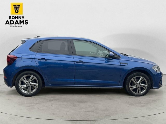 Volkswagen Polo 1.0 Tsi R-line Hatchback Euro 6 LO72MXE Blue #3