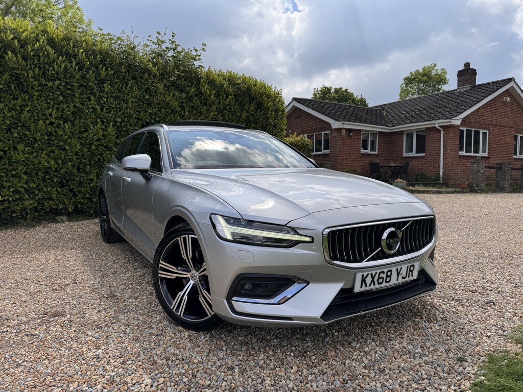 Volvo V60 Estate 2.0 Inscription Pro D3 201868 KX68YJR Silver #2