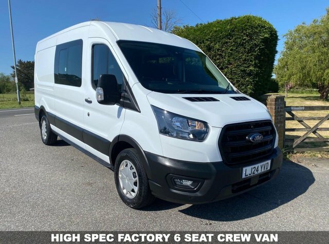 Ford Transit Custom 350 Trend L3 H2 Double Cab Crew Van 6 Seater 2.0 E White