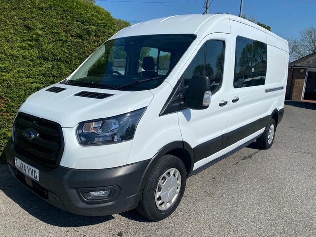 Ford Transit Custom 350 Trend L3 H2 Double Cab Crew Van 6 Seater 2.0 E LJ24YVD White #3