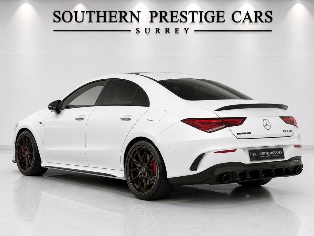 Mercedes-Benz CLA Class 2.0 Cla35 Amg Premium Plus Coupe 7G-dct 4Matic E  White #5