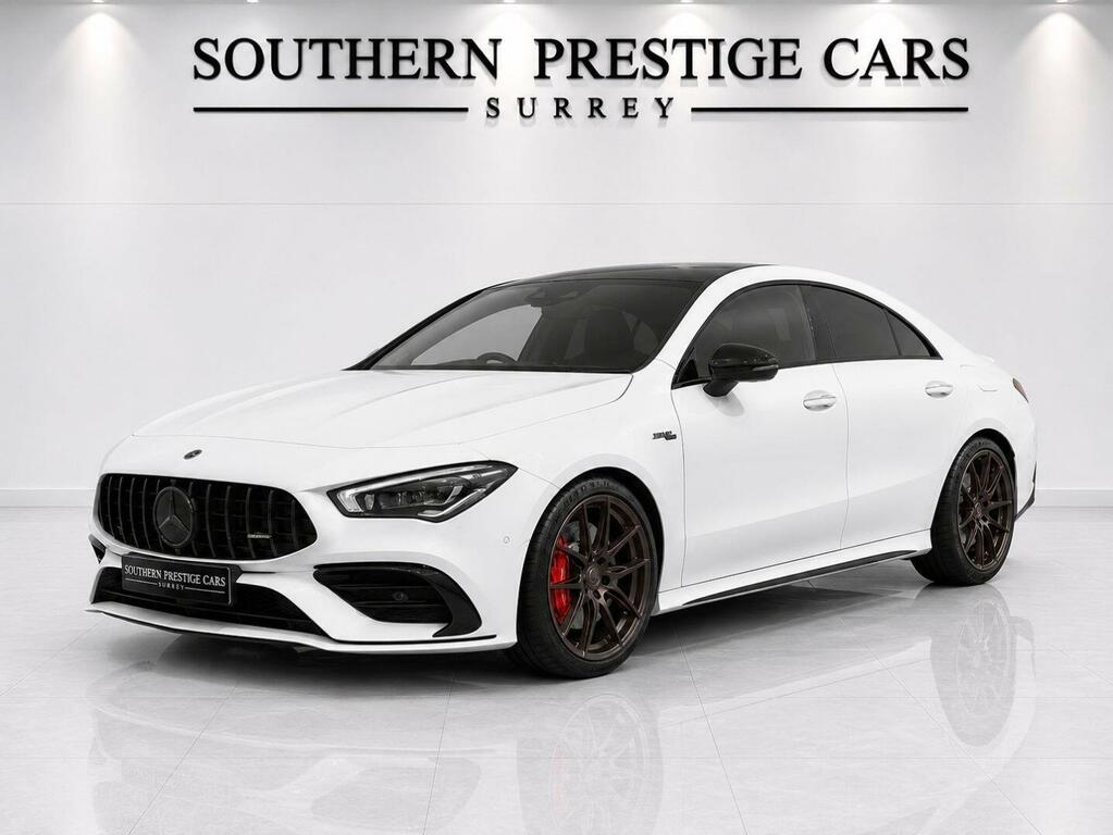 Mercedes-Benz CLA Class 2.0 Cla35 Amg Premium Plus Coupe 7G-dct 4Matic E  White #4