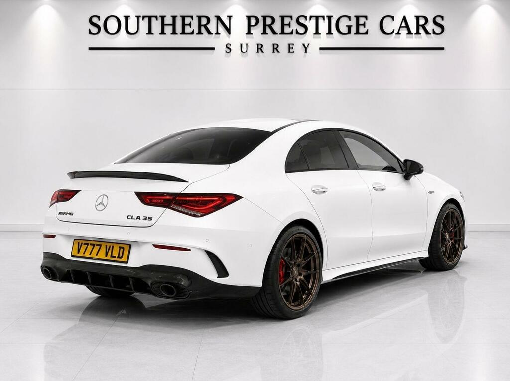 Mercedes-Benz CLA Class 2.0 Cla35 Amg Premium Plus Coupe 7G-dct 4Matic E  White #3